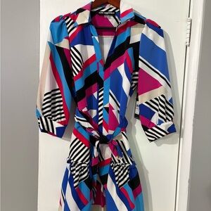 Karl Lagerfeld Multicolor Striped Dress